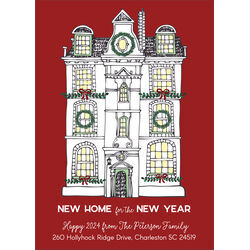 New Home Flat New Year Cards